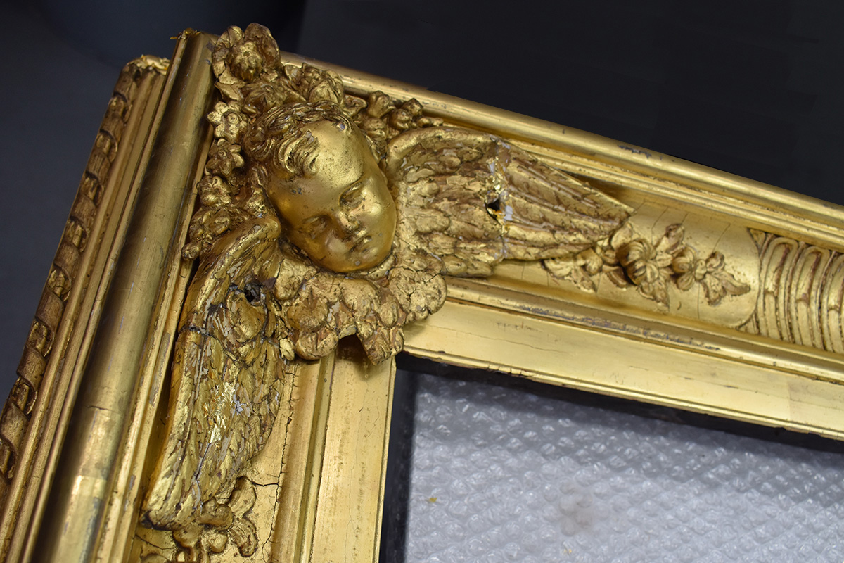 Detail of existing cherub used for casting 