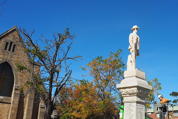 Final unveiling of war memorial