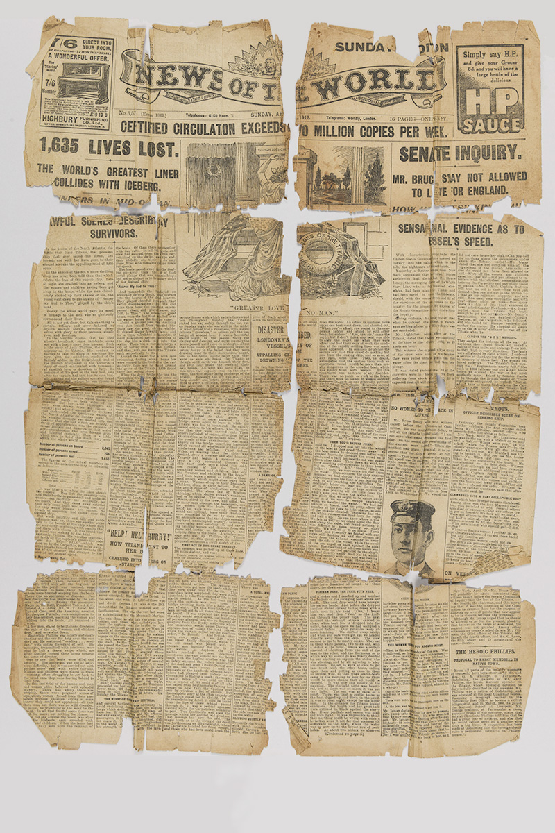 Newpaper clipping before treatment