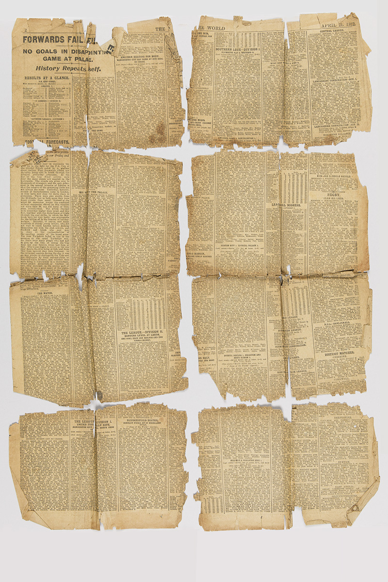 Newpaper clipping before treatment